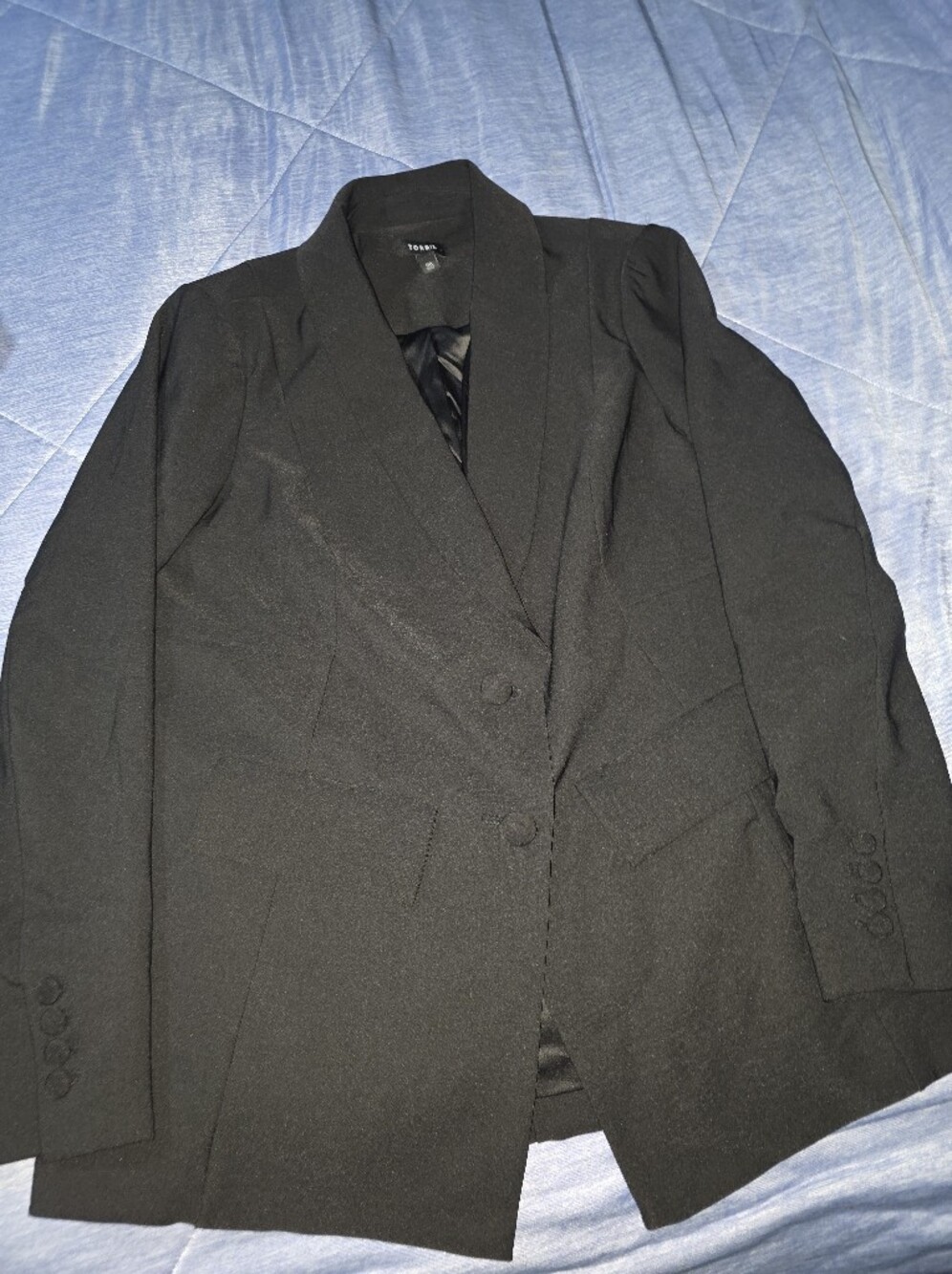Torrid Soho Studio Refined Crepe Blazer Black Size 00 Plus Medium Workwear